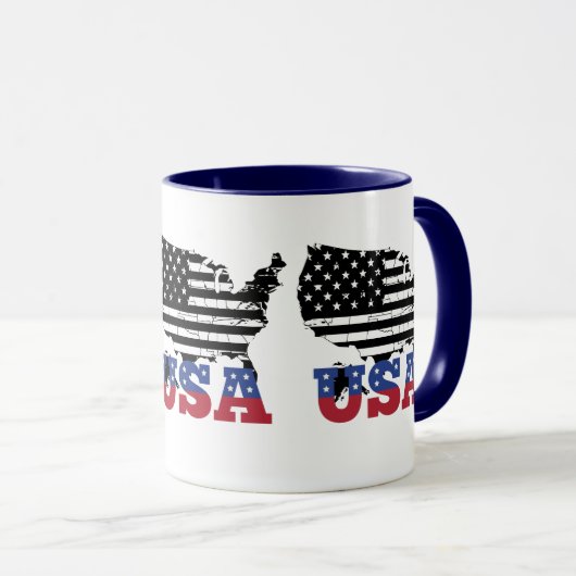 Mug "USA Map Ceramic Mug" (Devant droit)