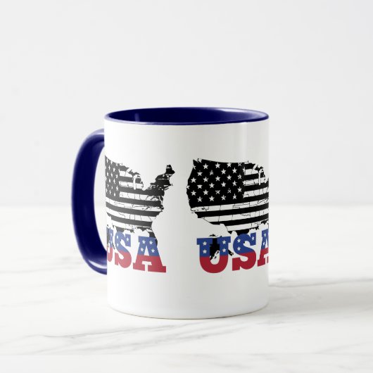 Mug "USA Map Ceramic Mug" (Devant gauche)