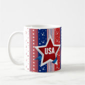 Mug USA Monogram Americana Patriotic (Gauche)
