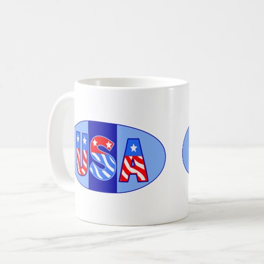 Mug USA Oval (Devant gauche)