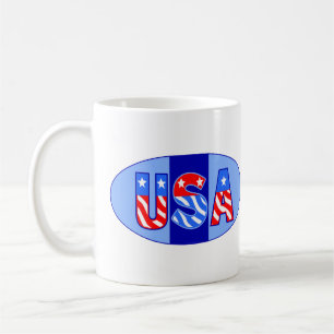 Mug USA Oval