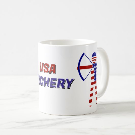 Mug USA Patriotic Archery (Devant droit)