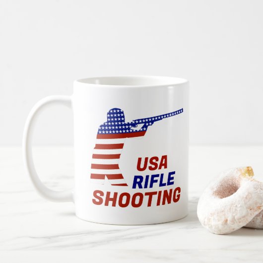Mug USA Patriotic Rifle Shooting (Avec donut)