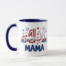 USA Patriotic, USA Drapeau Tout American Mom Gift