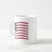 Mug USA Unites : Stripes & Stars en Gras Design (Devant gauche)