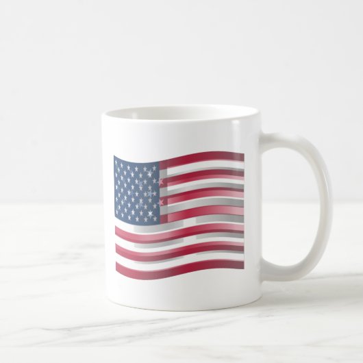 Mug USA Unites : Stripes & Stars en Gras Design (Droite)