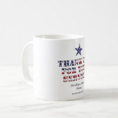Mug USA Veterans Merci pour votre service (Devant gauche)
