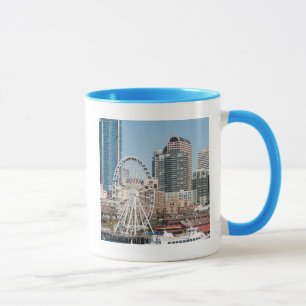 Mug USA, Wa, Seattle. Bateau de croisière du port d'Ar
