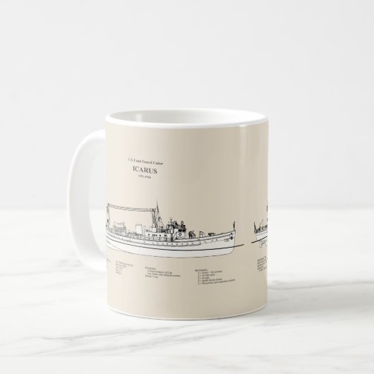 Mug USCG Cutter Icarus wpc-110 - SBD (Devant gauche)