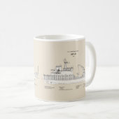 Mug USCG Cutter Spar wlb-206 - SBD (Devant droit)