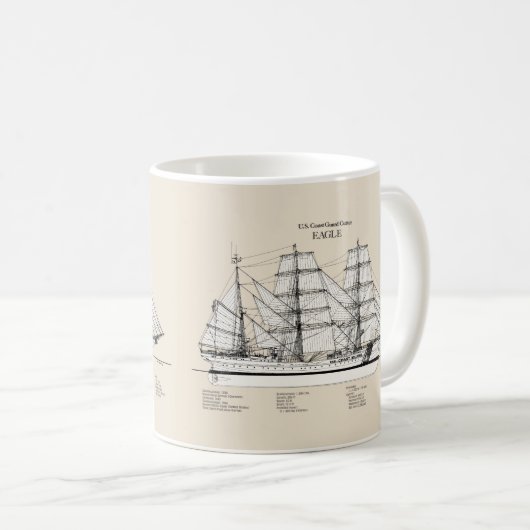 Mug USCGC Eagle wix-327 - SBD (Devant droit)