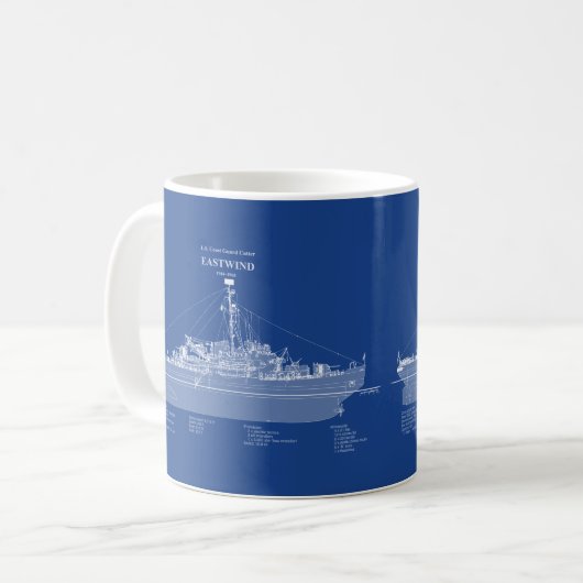 Mug USCGC Eastwind wagb-279 - ABD (Devant gauche)