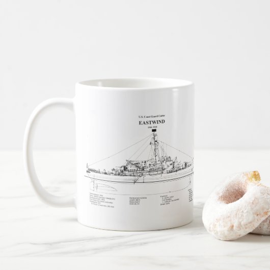Mug USCGC Eastwind wagb-279 - BD (Avec donut)