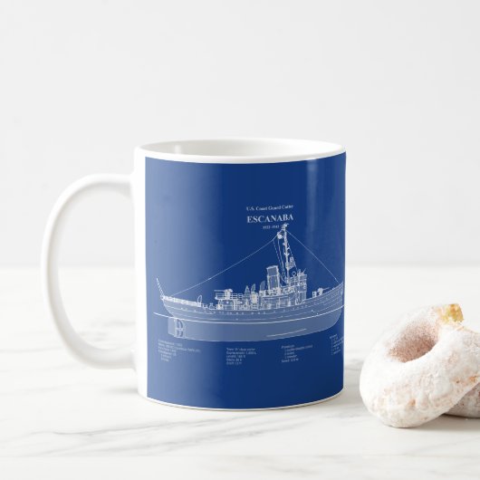 Mug USCGC Escanaba wpc-77 - ABD (Avec donut)