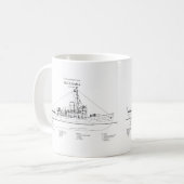 Mug USCGC Escanaba wpc-77 - BD (Devant gauche)