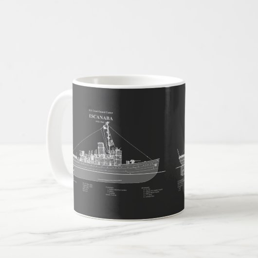 Mug USCGC Escanaba wpc-77 - PD (Devant gauche)