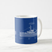 Mug USCGT À feuillage persistant wlb-295 - ABD (Devant droit)