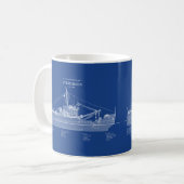 Mug USCGT À feuillage persistant wlb-295 - ABD (Devant gauche)