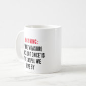 Mug Usinage : où 'mesurer deux fois, couper une fois'  (Devant gauche)