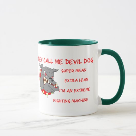 Mug Usmc ils m'appellent chien de diable (Droite)