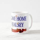 Mug USS à la maison bienvenu Halsey (Devant droit)