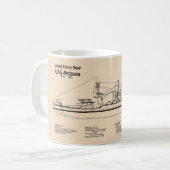 Mug USS Arizona - Plan directeur des navires SD (Devant gauche)