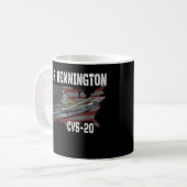 Mug USS Bennington CVS-20 Aircraft Carrier Vétérans (Devant gauche)