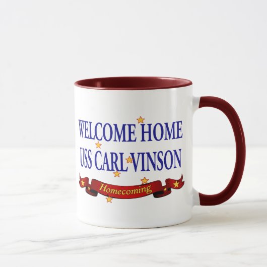 Mug USS Carl Vinson à la maison bienvenu (Droite)