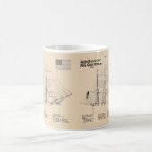 Mug USS Constitution - Plans de conception de navire S (Centre)