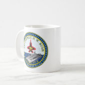 Mug USS George H. W. Bush, CVN-77, insignia (Devant gauche)