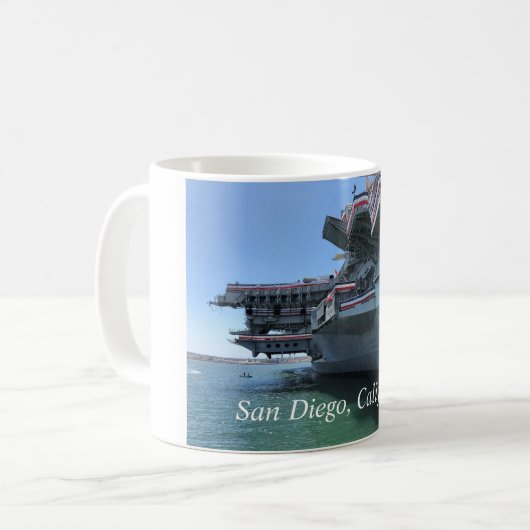 Mug USS Midway à San Diego, Californie (Devant gauche)