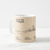 Mug USS Missouri - Plan directeur des navires SD (Devant gauche)