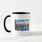 Mug USS Portland passe sous le pont St. John's (Gauche)