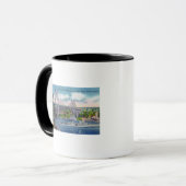 Mug USS Portland passe sous le pont St. John's (Devant gauche)