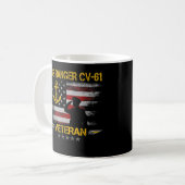 Mug USS Ranger CV-61 Avion porte-avions Vétérinaire (Devant gauche)