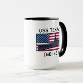 Mug USS Texas (BB-35) (Devant droit)