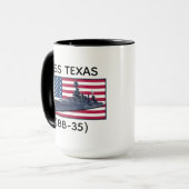 Mug USS Texas (BB-35) (Devant gauche)