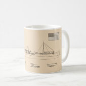 Mug USS Vesuvius - Plan directeur des navires SD (Devant droit)