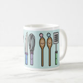 Mug Ustensiles de cuisine de Kawaii (Devant droit)