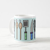 Mug Ustensiles de cuisine de Kawaii (Devant gauche)
