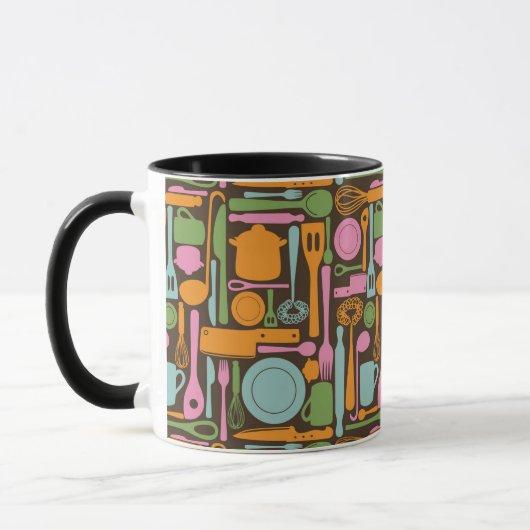 Mug Ustensiles de cuisine Motif 3 (Gauche)