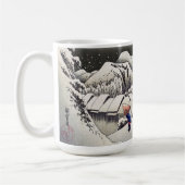 Mug Utagawa Hiroshige - Neige du soir à Kanbara (Gauche)