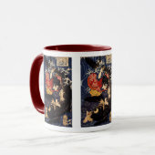 Mug Utagawa Kuniyoshi, 鬼若丸の鯉退治 (Devant gauche)