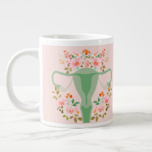 Mug Uterus floral- (Sage)