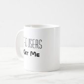 Mug Utilisateurs Mac, JE SUIS PERSONNALISABLE (Devant gauche)