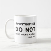Mug Utilisation d'apostrophe (Gauche)