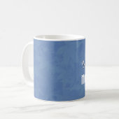 Mug V03 BLEU du monde le meilleur et BLANC VOISIN (Devant gauche)