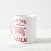Mug V est pour les jeux vidéo (Devant gauche)