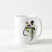 Mug V initial avec Violons Vintages (Devant droit)