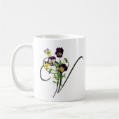 Mug V initial avec Violons Vintages (Gauche)